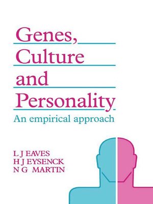 cover image of Genes, Culture, and Personality